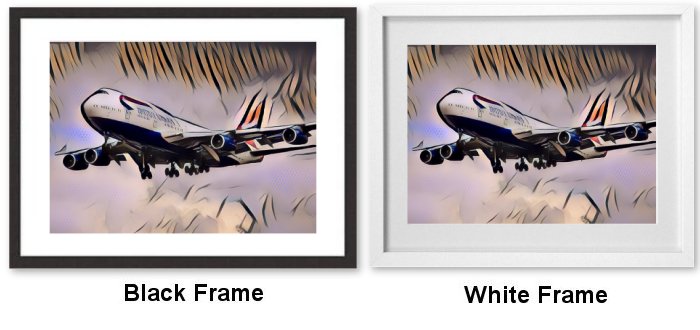 British Airways 747 From Creative Bubble Art